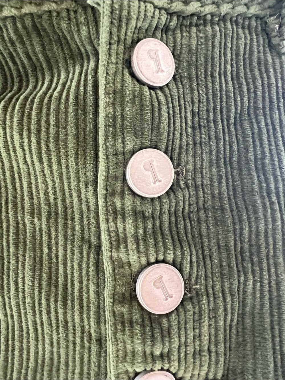 Pilcro and the Letterpress Olive Green Corduroy Midi Skirt - Picture 5 of 14